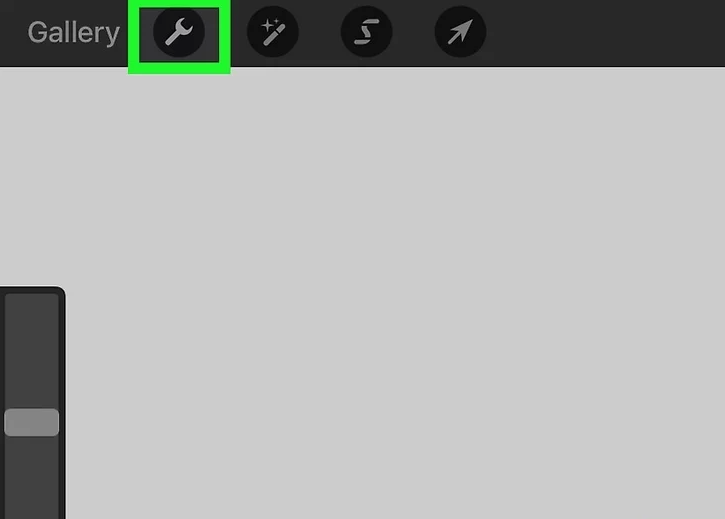 Tap the wrench icon