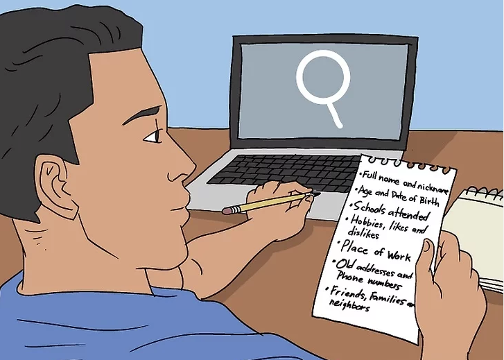 Write down all the vital information you know about this person.