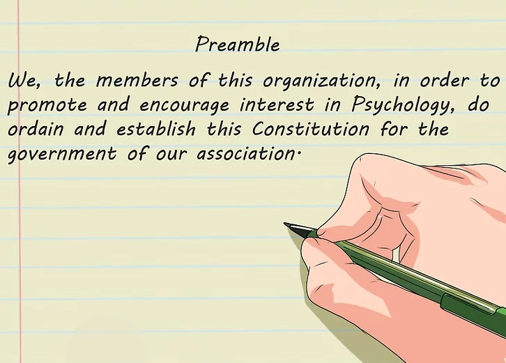 Write the preamble