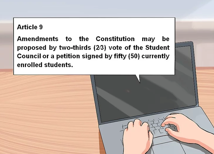 Write how the constitution can be amended