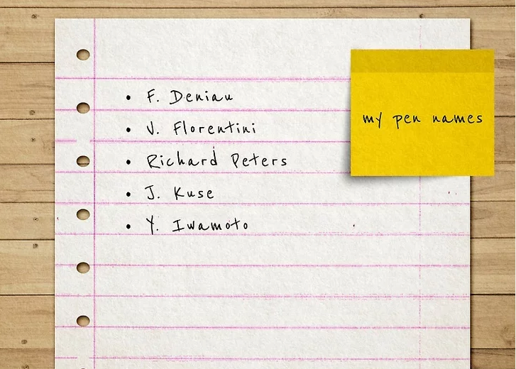 Brainstorm Pen Name Possibilities