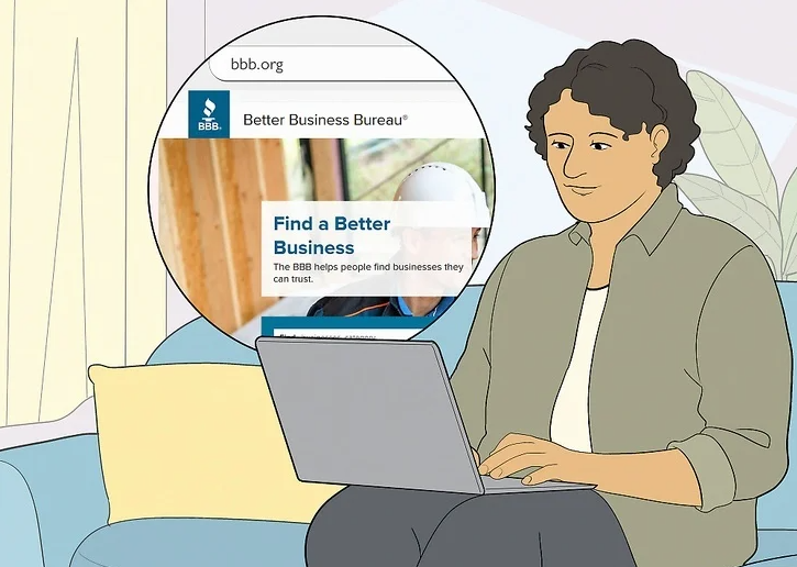 Visit the BBB Homepage and Enter Your Search Criteria