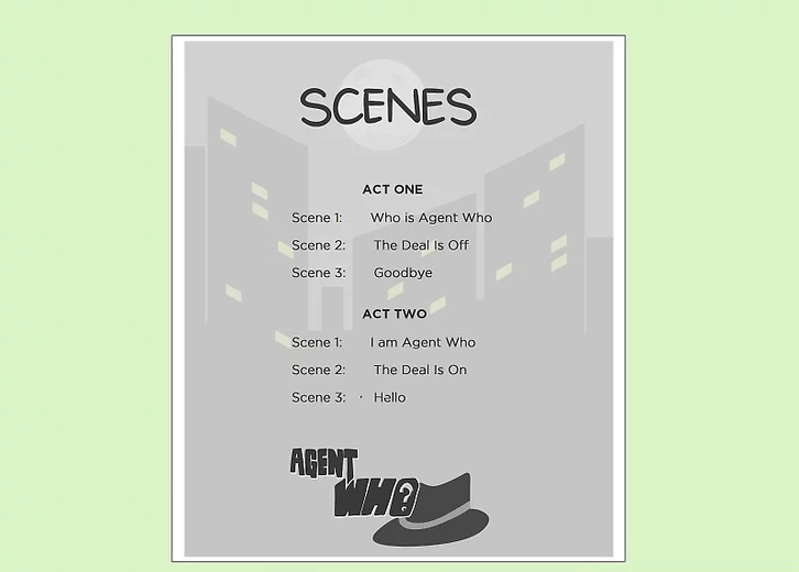 Create a List of Acts and Scenes
