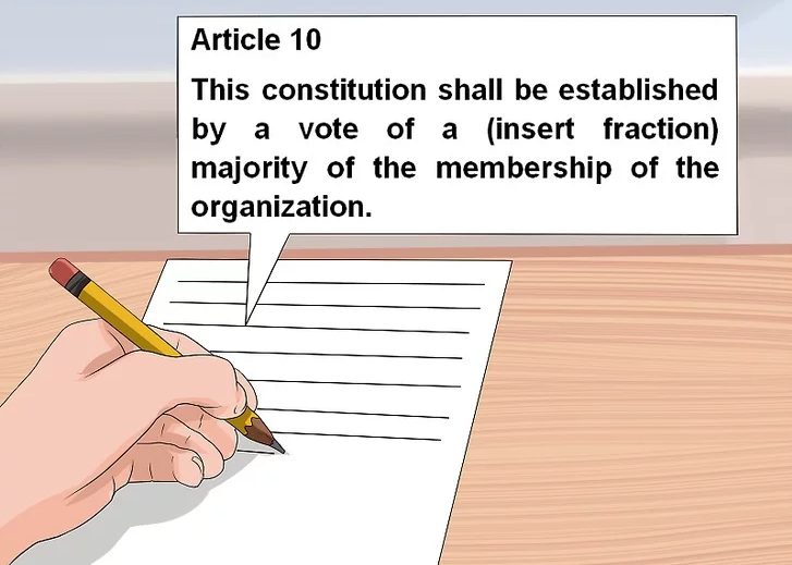 Write how the proposed constitution shall be ratified.