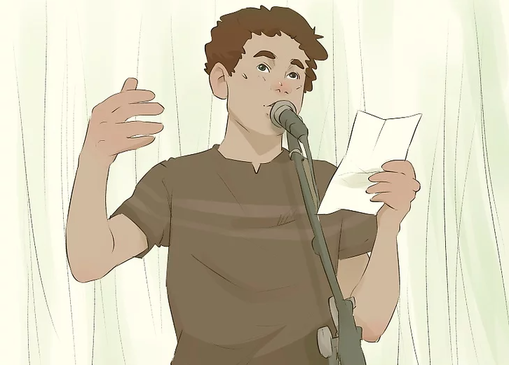 Attend literary events and open mic nights
