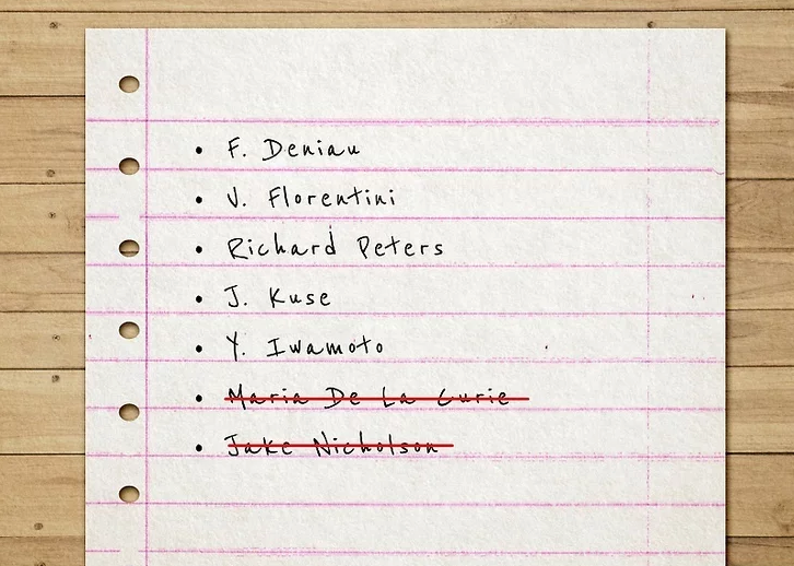 Step 2: Avoid Famous Names
