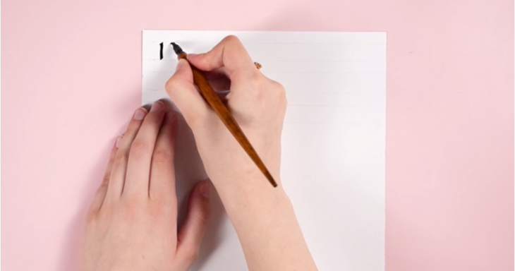Practice Calligraphy Strokes Before Writing Letters