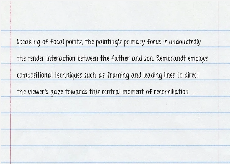 Identify the Points of Focus in the Work