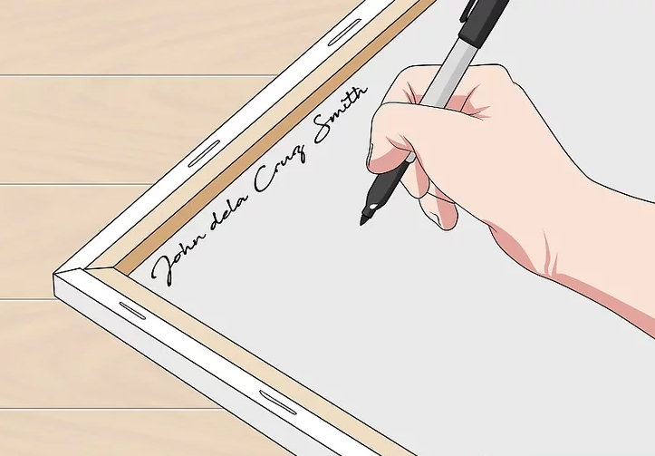 Put your full name on the back if your front signature isn’t complete