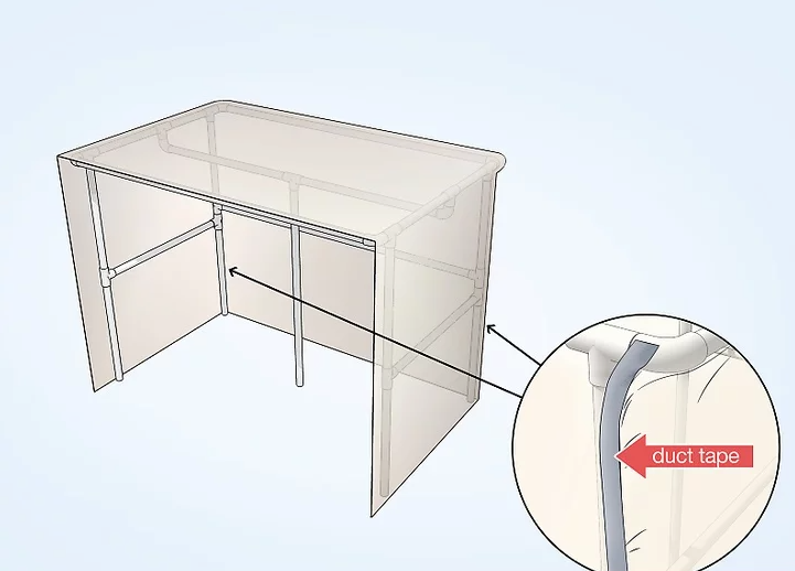Cut and Tape the Sides in the Back