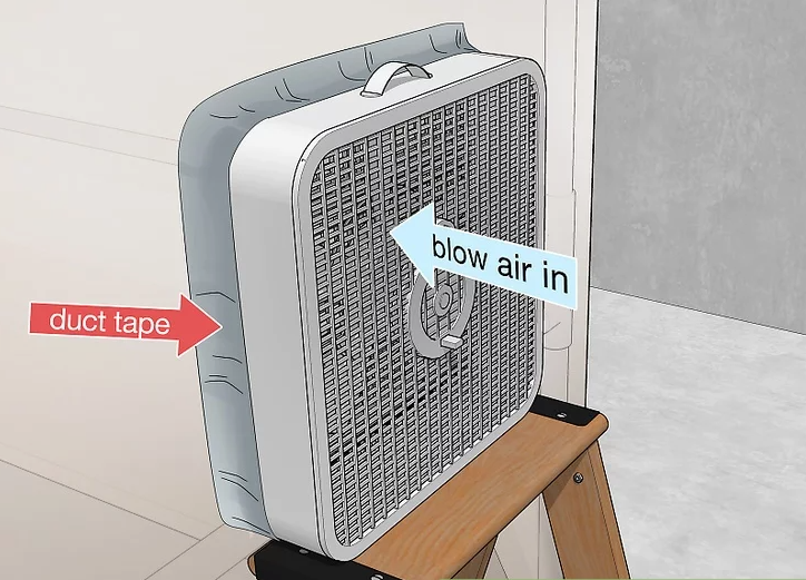 Face the Fan Toward the Inside of the Booth