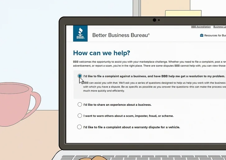 Submit Your Complaint via the Business Profile or Complaint Form