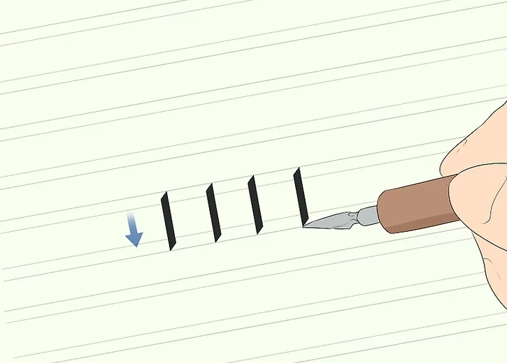 Draw a Simple Downward Stroke