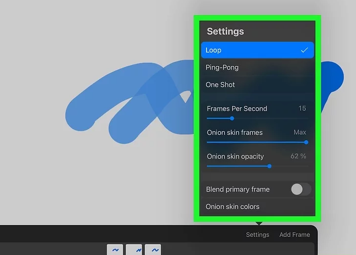 Edit your Animation Settings
