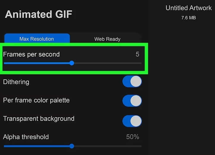 Adjust the speed of your animation