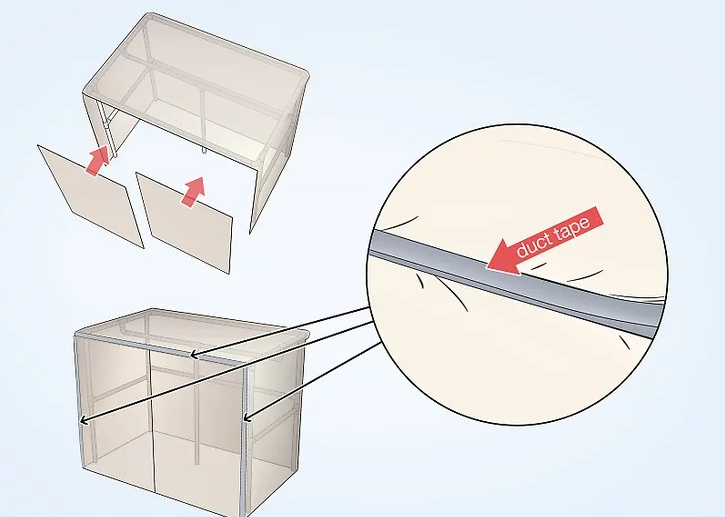 Secure the Plastic at the Front