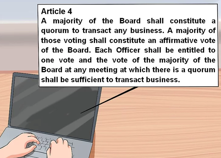 Establish rules on meetings and decision-making procedures.