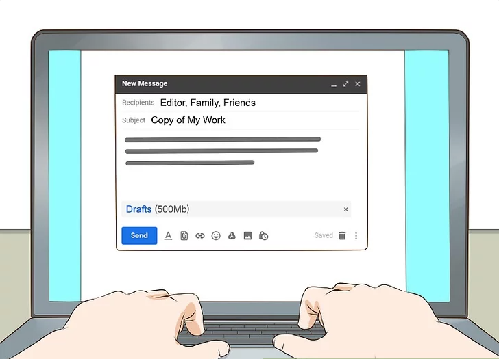 Send evidence to a trusted friend or colleague