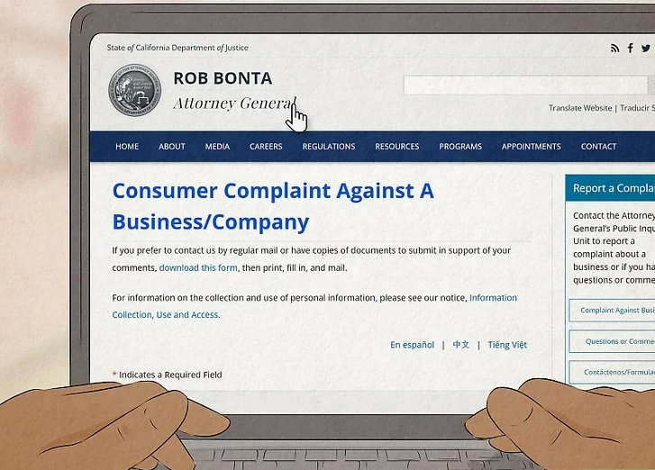 Filing a Complaint with the AG's Office