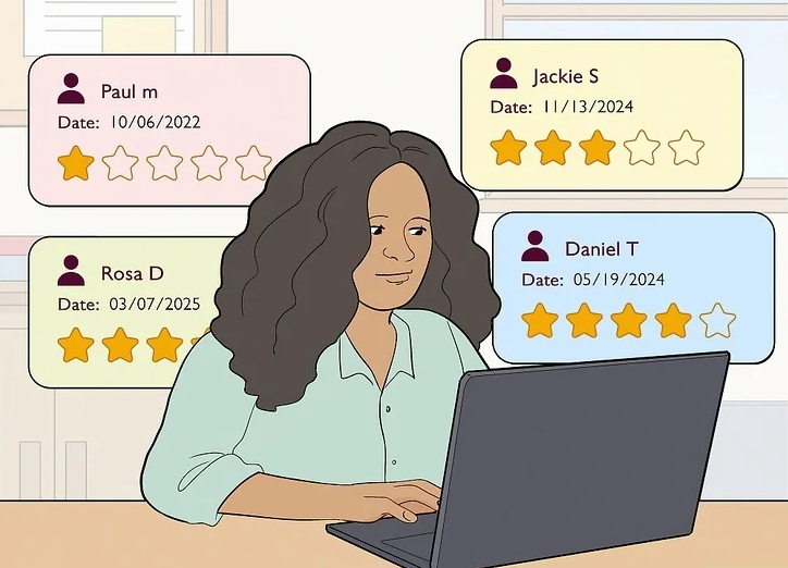 Read Customer Reviews Under the “Reviews” Tab