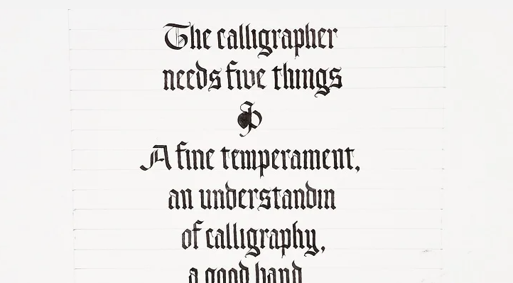 Gothic (Blackletter) Calligraphy