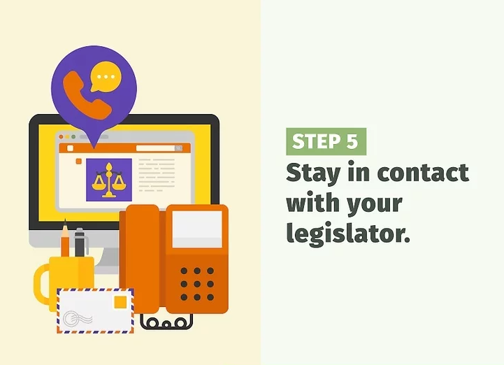 Stay in contact with your legislator
