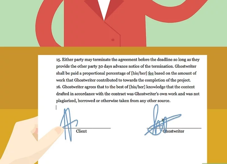 Sign and date the agreement