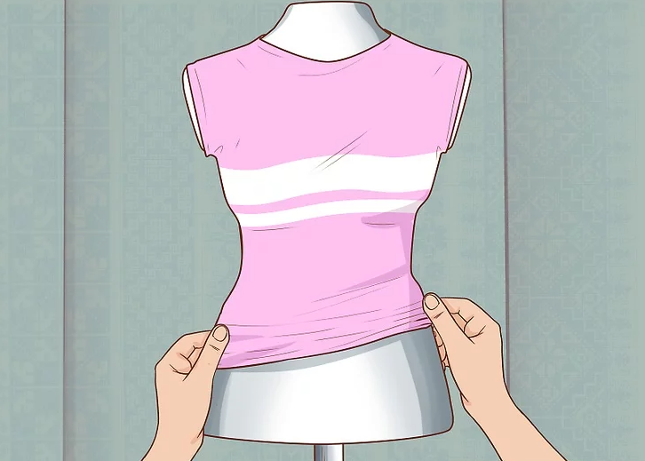 Cover the mannequin with fabric for a professional finish