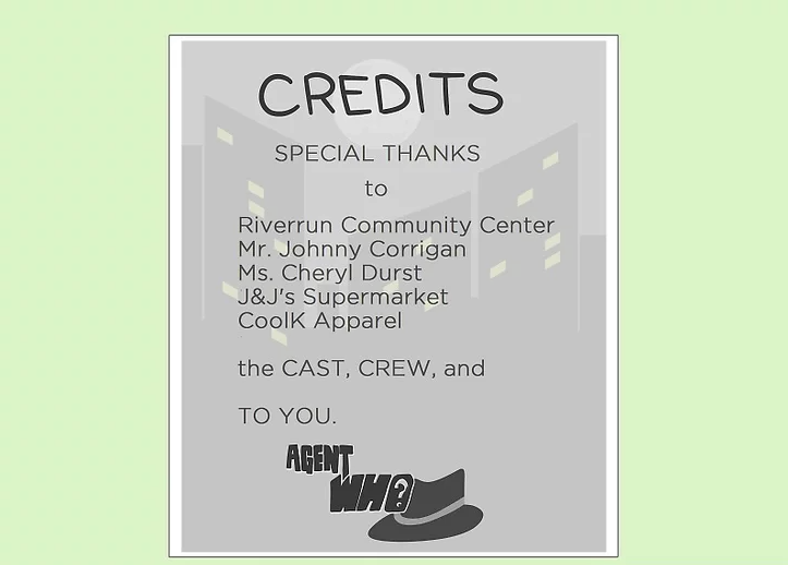 Add a “Credits” or “Thank You” Page