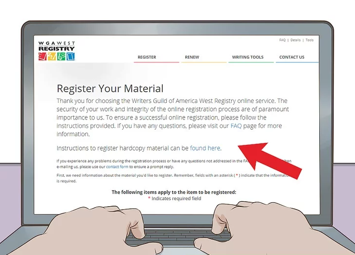 Register your work with the Writers Guild of America (WGA)