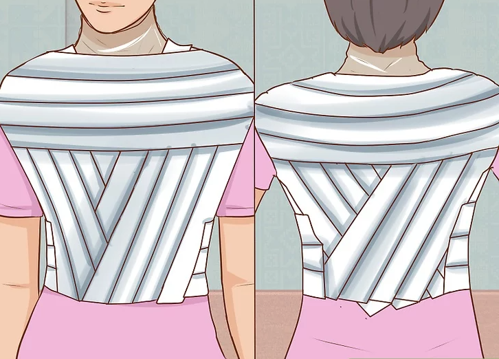 Cover the remaining gaps on the chest and back