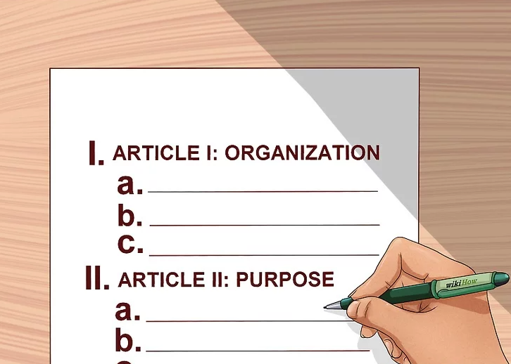 Begin each article with a heading titled ARTICLE