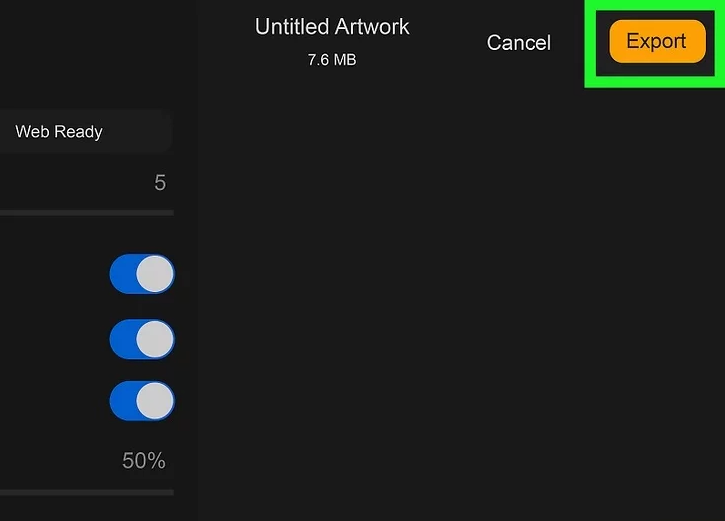 Tap Export