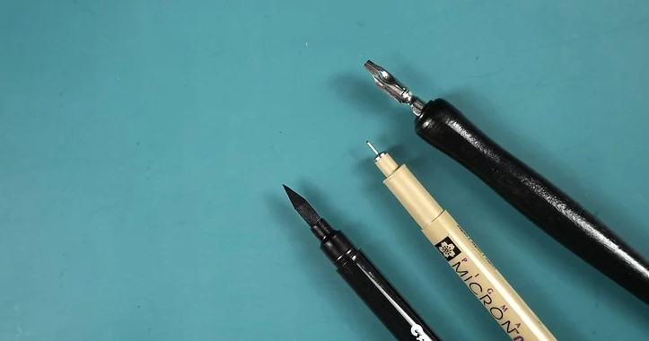 Understand the four most common types of calligraphy pens.