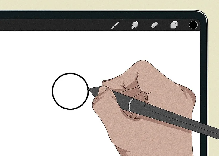 Sketch Your Sticker Design on the Canvas