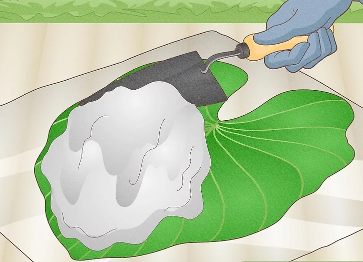 Pile the Concrete onto the Front of the Leaf