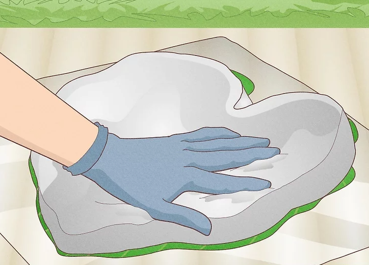 Pat the Concrete Down