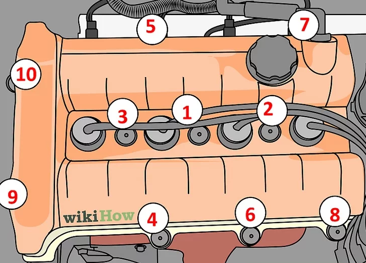 Step 1. Count the Valve Cover Bolts