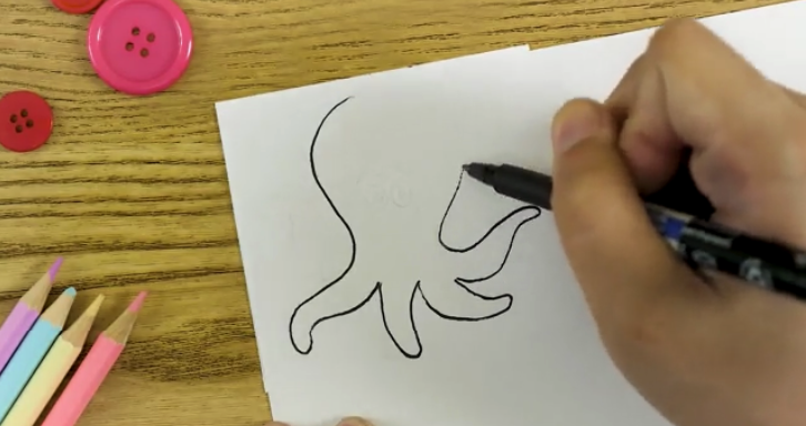 Step 2: Create coloring pages by tracing images