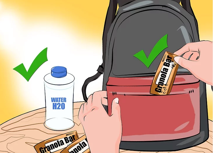 Step 3: Pack Water and a Snack