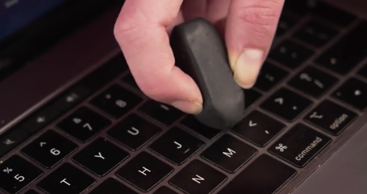 Step 3: Remove Grime from Keycaps with a Pencil Eraser