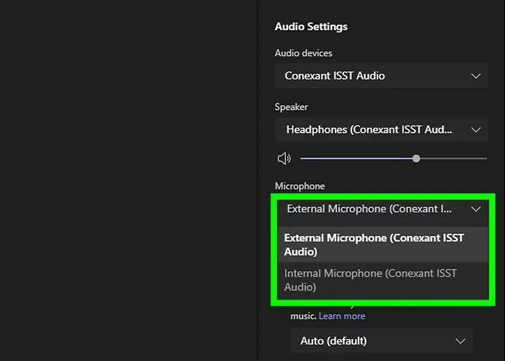 Verify Teams Is Using the Correct Microphone