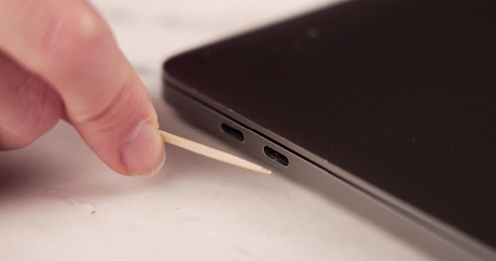 Step 4: Remove Packed Grime with a Toothpick