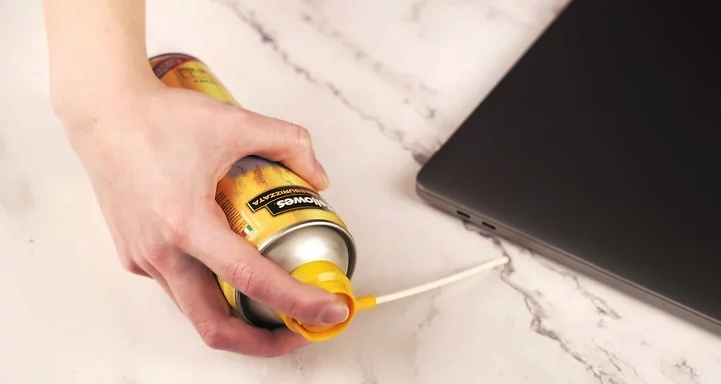 Step 5: Clear Ports and Vents with Compressed Air