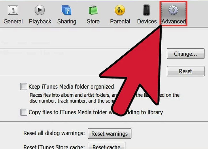 Step 6: Open the Advanced Menu