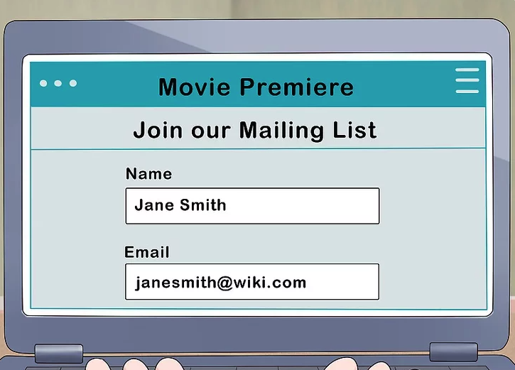 3️⃣ Join Movie Premiere Mailing Lists