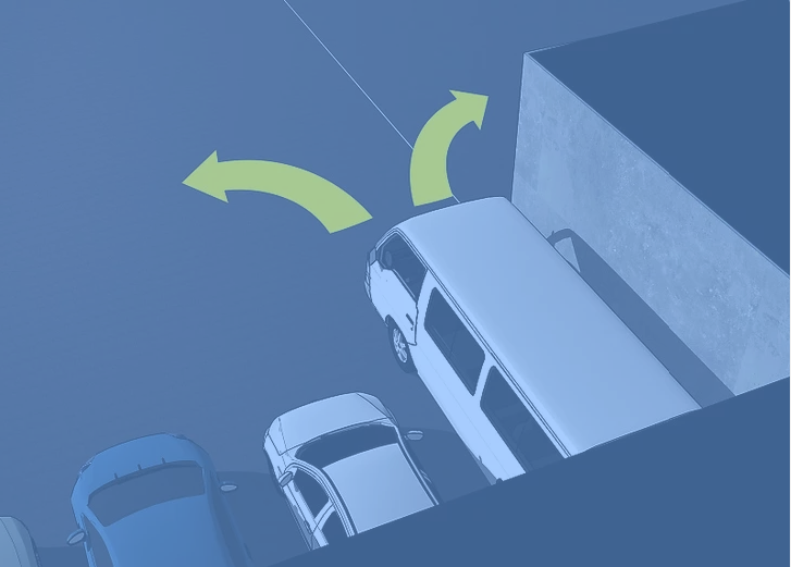 Step 2: Back into Parking Spots to Make Getting Out Easier