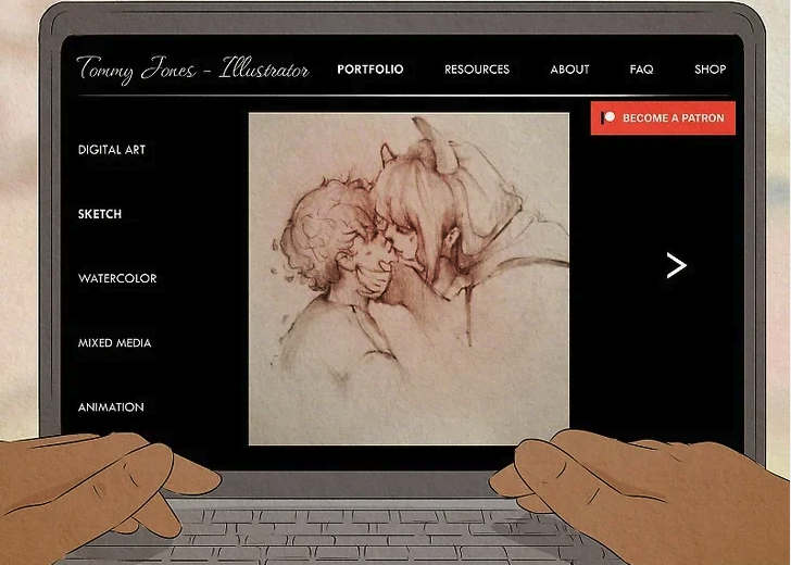 Step 4: Organize artwork by medium or technique