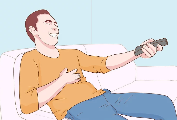 Step 7: Watch a funny movie or TV show