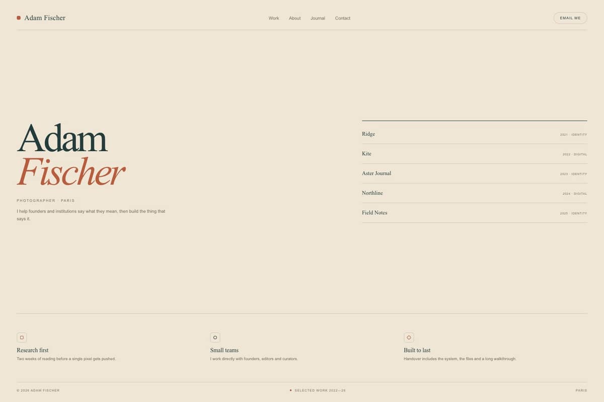 Adam Fischer — full page preview